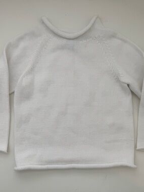 Magnolia Baby - White Baby Knit Sweater - 18M